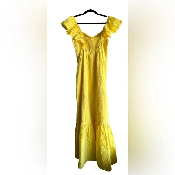 FARM Rio Yellow Midi Dress - Picture 9 of 13